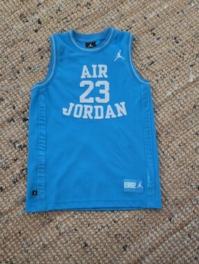 Jordan Kids Blue AIR 23 Sleeveless Basketball Jersey